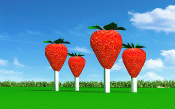 草莓园文化雕塑