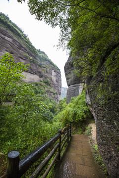 四川广元剑阁剑门关景区天梯峡