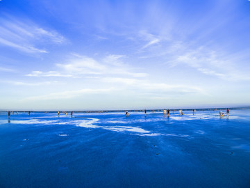 蓝色大海海洋风光摄影图