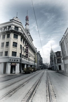 老上海淡彩照片