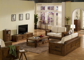 实木电视柜实木沙发实木客厅