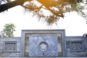 唐语园林砖雕景墙