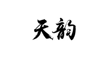 天韵书法字体设计