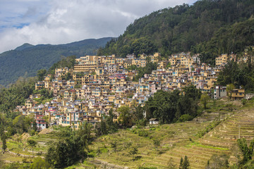 云南红河元阳梯田景区哈尼村寨