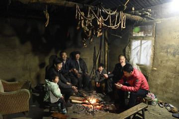 烤火场景