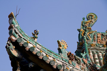 三原城隍庙寝宫屋面装饰