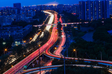 高架桥夜景