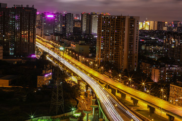 高架桥夜景