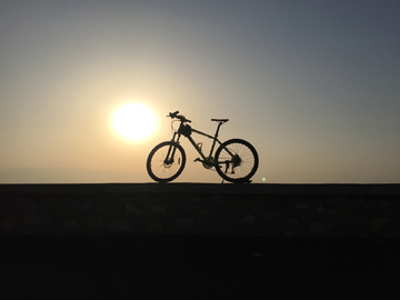 夕阳自行车