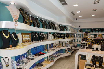 希腊圣托里尼岛纪念品商店