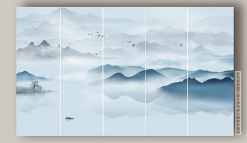 新中式山水装饰画