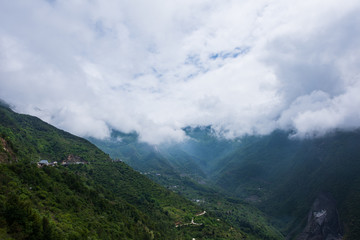 贡嘎雪山环线徒步沿途风光000