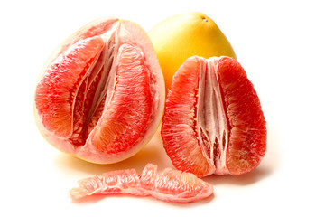 红心柚子白底图片