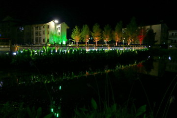 湿地公园夜景