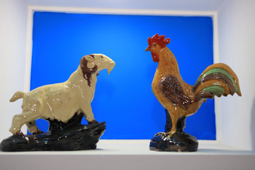 羊与鸡的陶瓷
