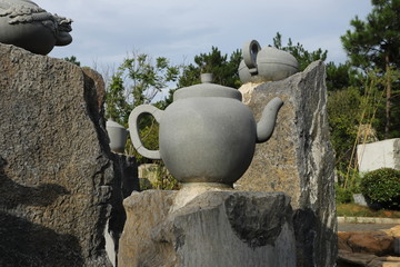 茶壶石雕
