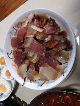 蒸腊肉