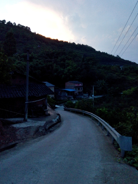 乡村暮色风景