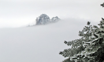 黄山雪景