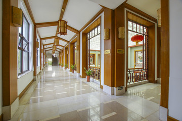 潍坊世界风筝博物馆走廊景观