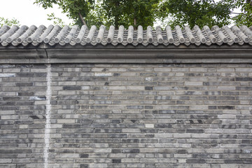 青石砖围墙