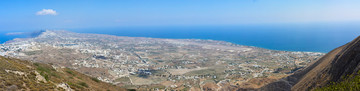 希腊圣托里尼岛高清全景图