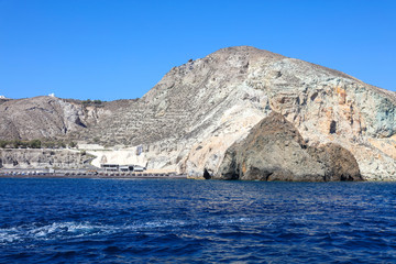 希腊圣托里尼岛白海滩