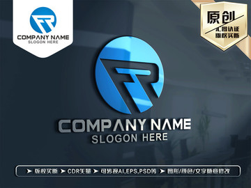 FP字母LOGO设计