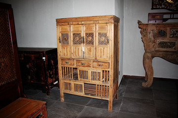 古董原木柜