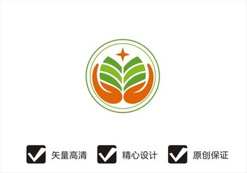 双手logo