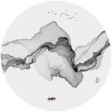 水墨画装饰画