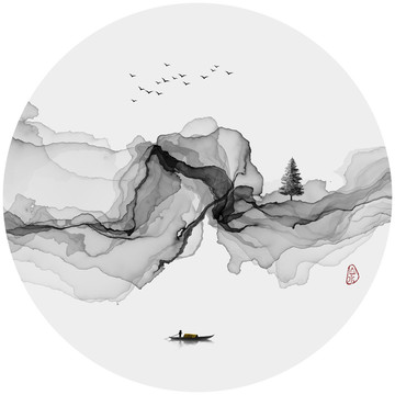 水墨画意境装饰画