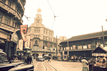 上海影视城老上海旧照片