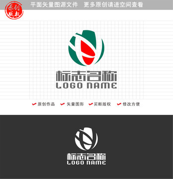 XY字母YX标志H字母logo