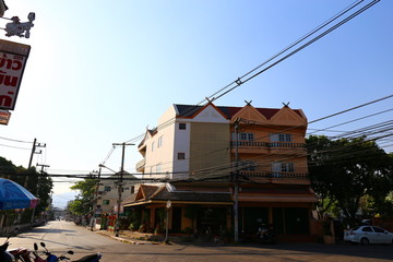 泰国清迈街头电线