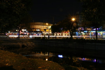 泰国清迈街头夜景