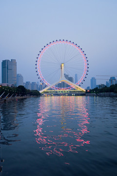 天津之眼夜景