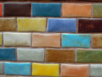 彩色瓷砖背景