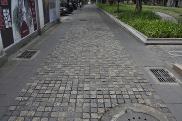石板路面