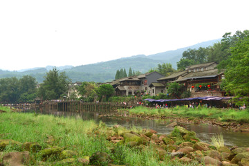 柳江古镇山色水景