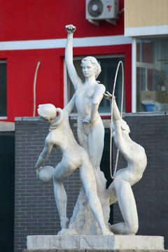 体操运动雕塑女子体操