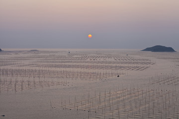 大海日出