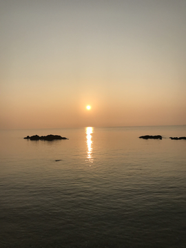 日出日落大海