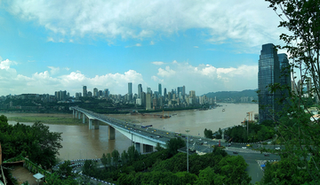 重庆长江大桥复线桥风光