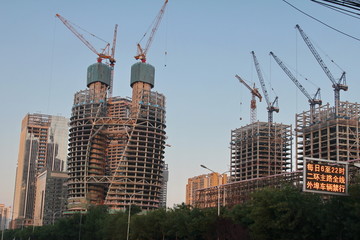 在建的丽泽SOHO大厦