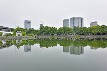 宁波月湖公园竹洲