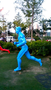 跑步雕塑