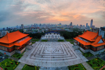 台北自由广场航拍