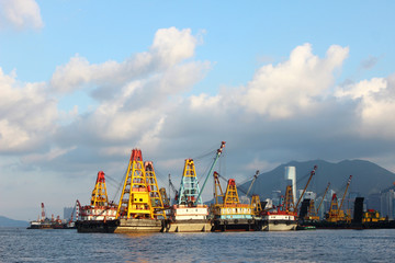 香港渔船风光