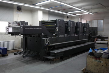 印刷车间印刷设备